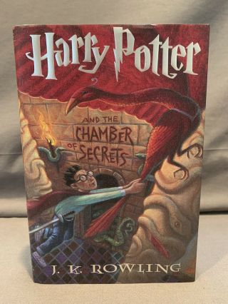 Signed 1st Edition,  2nd Print U.  S.  Hc Harry Potter And The Chamber Of Secrets