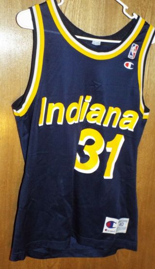 Nba Champion Indiana Pacers Reggie Miller 31 Jersey Size 40