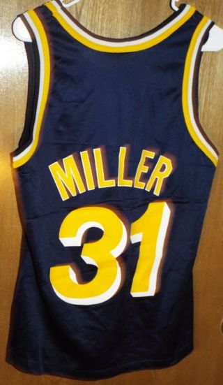 NBA Champion Indiana Pacers Reggie Miller 31 Jersey Size 40 2
