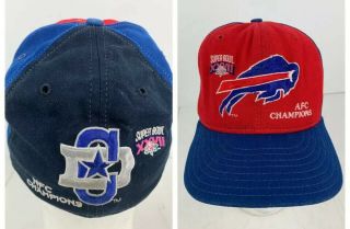Buffalo Bills Dallas Cowboys Vintage 1993 Bowl Xxvii Wool Hat Cap Football