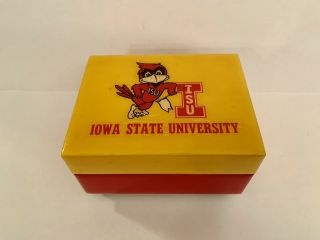 Iowa State University Fight Song Reuge Swiss Movement Music Box Vintage