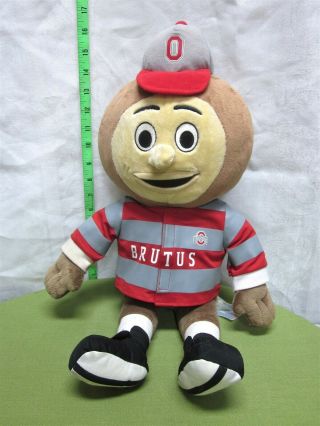 Brutus Buckeye Plush Doll Ohio State University Toy Build - A - Bear Workshop Osu