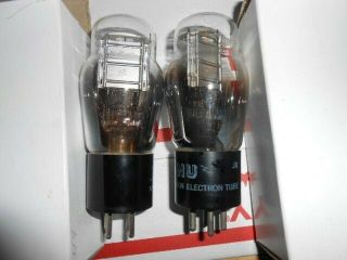 Two No 26 St National Union Radio Tubes Test Strong Reboxed