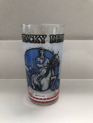1976 Kentucky Derby 102 Julep Beverage Glass,  Winner Was Bold Forbes