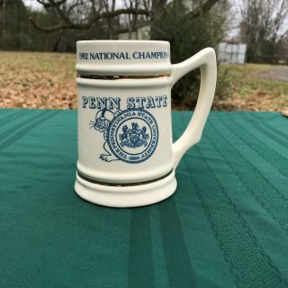 Penn State Nittany Lions 1982 National Champions Vintage Stein Mug 1982