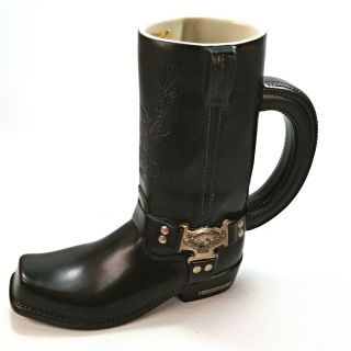 Harley Davidson Engineer Of The Road Special Edition Boot Mug 1998 Pre - Owned