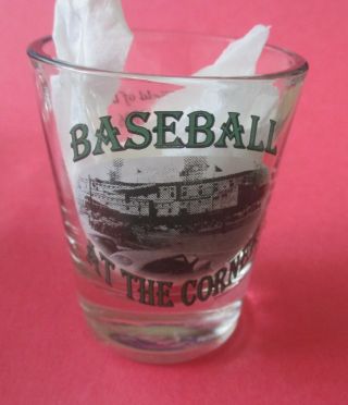 Baseball At The Corner Field Of Dreams Since 1896 Detroit Baseball Shot Glass