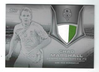 Chad Marshall Seattle Sounders 2015 Topps Mls Jersey Printing Plate 1/1 Relic