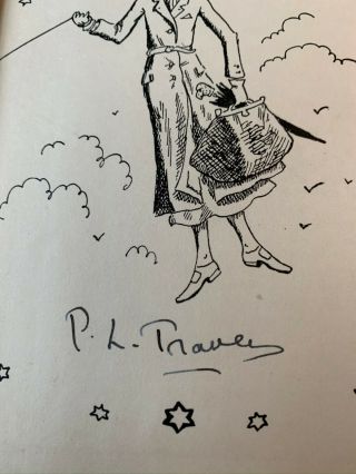 Pamela Pl Travers Signed Mary Poppins And Mary Poppins Comes Back