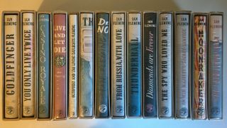 James Bond Ian Fleming First Edition Library Fel Complete 14 Book Set Facsimiles