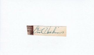 Hofer Don Haskins Autograph Signed Vintage Cut 3x5 Index Card D08