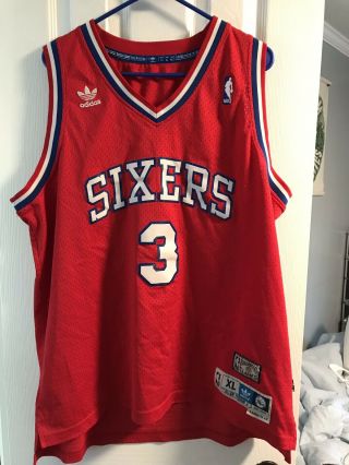 Allen Iverson Mitchell And Ness Philadelphia 76ers Jersey Xl The Answer