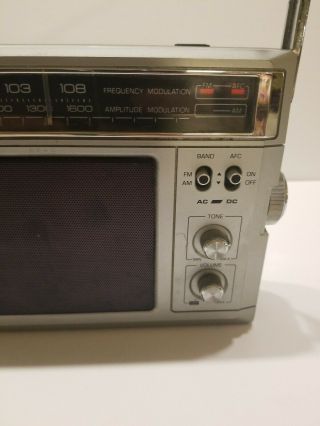 Vintage GE General Electric AM/FM Dual Power Radio Model 7 - 2850A 2