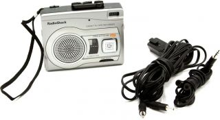 Radio Shack Ctr - 122 Handheld Cassette Tape Recorder Vox Voice Activation