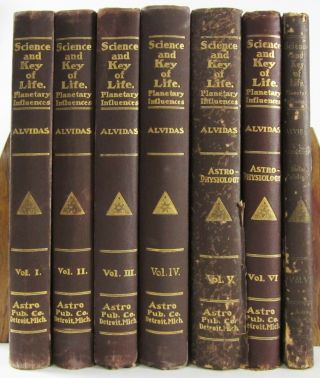 Astrology Occult Science & Key Of Life Planetary Influences 7 Vols Hodges 1902