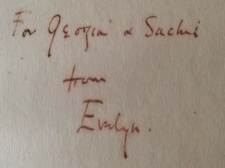 Evelyn Waugh - A Handful of Dust (1934 6th imp) SIGNED to Sitwell family 2
