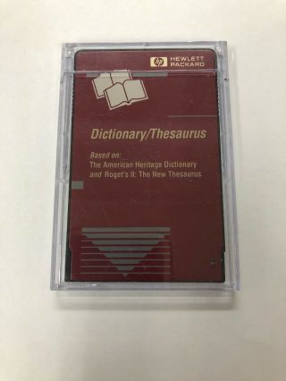 Hewlett Packard Dictionary/ Thesaurus Card F1005a Hp 95lx