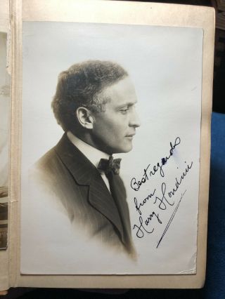 The Unmasking Of Robert - Houdin /signed By Harry Houdini /photo/ Wow 