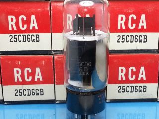 Rca 25cd6 Gb 6cd6 Nos Single Vacuum Tube Big Stereo Amplifier Nos Nib
