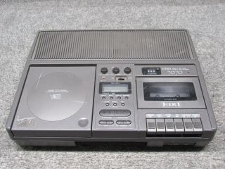 Eiki Stereo 7070a Dual Commercial Compact Disc Player And Cassette Tape Recorder