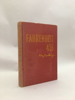 Fahrenheit 451 Signed 1st Ed Ray Bradbury Joe Mugnaini (illus) 1953 Dystopia Sf