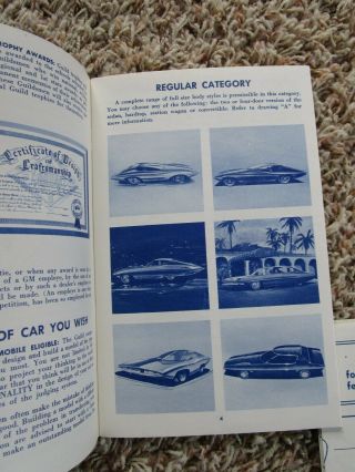 1962 Fisher Body Craftsman ' s Guild Designing & Building A Model Car Papers 3
