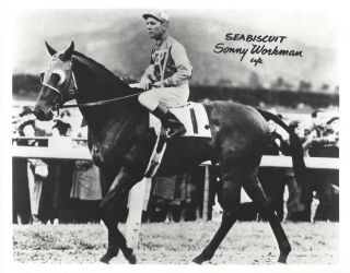 Seabiscuit 8x10 Photo Horse Racing Picture Jockey Sonny Workman