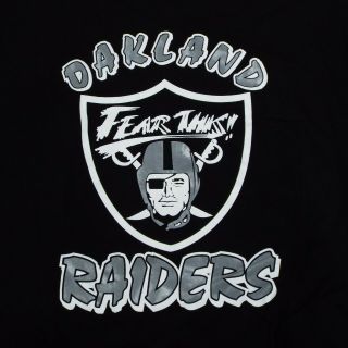 Oakland Raiders Spellout T - Shirt Mens Size 3xl Nfl Harley Davidson De Lux