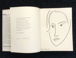 Matisse His Art And His Public By Alfred H.  Barr,  Jr.  Signed 1951 Moma 80/495