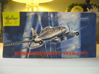 1960 Vintage Heller 1/72 Messerschmitt Me262b - 1a/u1 Nightfighter L086