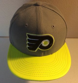 Philadelphia Flyers Era 59 Fifty 7 1/8 Fitted Hat Gray Lime Green Bill