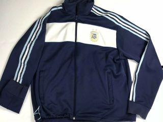 Adidas Fifa World Cup Germany 2006 Team Argentina Afa Soccer 3 - Stripe Jacket Xl