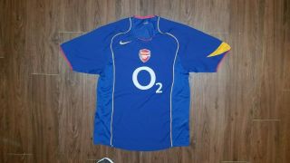 Arsenal 2004 2005 Away Jersey Medium - Authentic