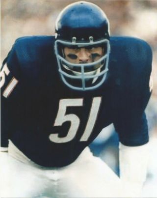 Dick Butkus Chicago Bears 51 Game Face Nfl Football 8x10 Color Photo