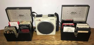 Lloyds V - 128 8 Track Player And 2 Am Pak 8 Track Cases