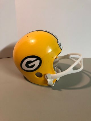 Vtg.  Hutch 2 - Bar Face Mask Green Bay Packers Helmet & Chin Strap