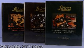 Leica Jim Lager Illustrated History Vol I Ii Iii Book Camera Lens Accessory Set