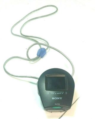 Sony Watchman Portable 2.  2 " Analog Lcd Color Tv Model Fdl - Pt22 Analog Tuner