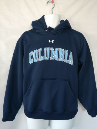 Under Armour Columbia University Hoodie Large Navy Blue Size S/m Loose Fit