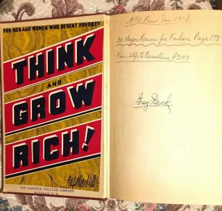 Think and Grow Rich By Napoleon Hill 1937 First Edition - Third Printing 2