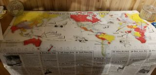 October 19 1942 World News Map Of The Week Inc.  Classroom Poster,  47 " X 34 "
