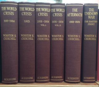 Winston Churchill / The World Crisis 6 Volumes 1923 Mixed Editions