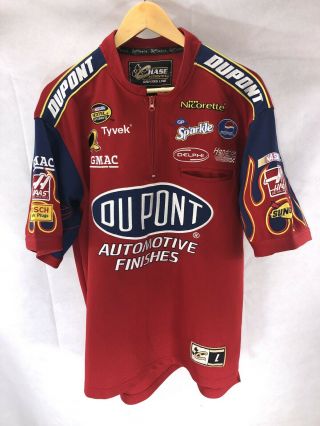 Chase Authentics Drivers Line Dupont Jeff Gordon Nascar Shirt Size Large Flames