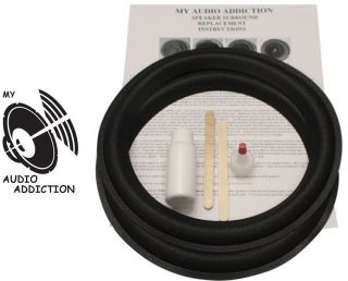 Smooth Roll Speaker Surround Repair Kit For Advent Legacy Ii,  Iii Legacy 2,  3