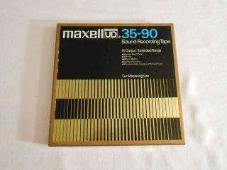 Maxell Ultra Dynamic 35 - 90 Reel To Reel Tape Vintage Japan Likely Blank