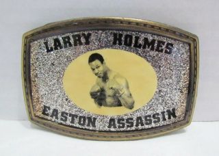 Larry Holmes Easton Assassin Belt Buckle Vintage Heavyweight Champion Boxing