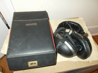 Vintage Pioneer Stereo Headphones - Se 305 - In Case W/operating Guide -,  Cleanin