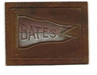 Bates College Tobacco Leather L - 20 College Pennant C1908
