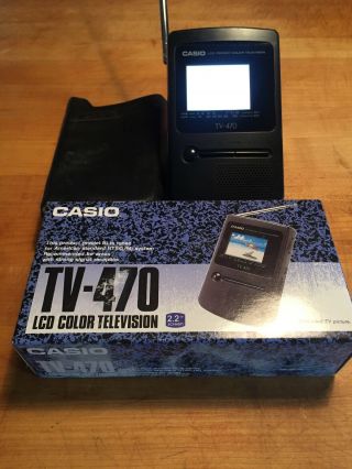 Casio Tv - 470b Lcd Pocket Color Television,