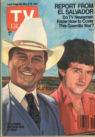 Vtg May 9 - 15 1981 Tv Guide Dallas Larry Hagman P Duffy El Salvador Guerrilla War